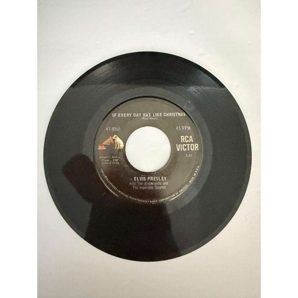 Elvis Presley If Every Day Was Like Christmas 45 RPM Vinyl RCA Victor 47-8950